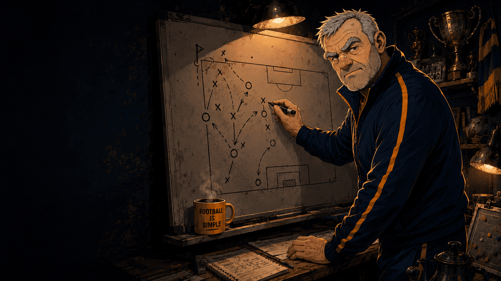 The Overlapping Full-Back: Football's Best Free Lunch — illustrated by the Gaffer, a grassroots football coach